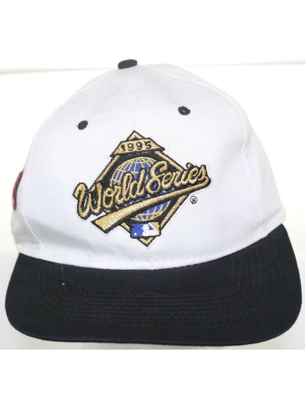 NWOT Vintage 1995 World Series Cleveland Indians Logo 7 MLB Hat Snapback Cap